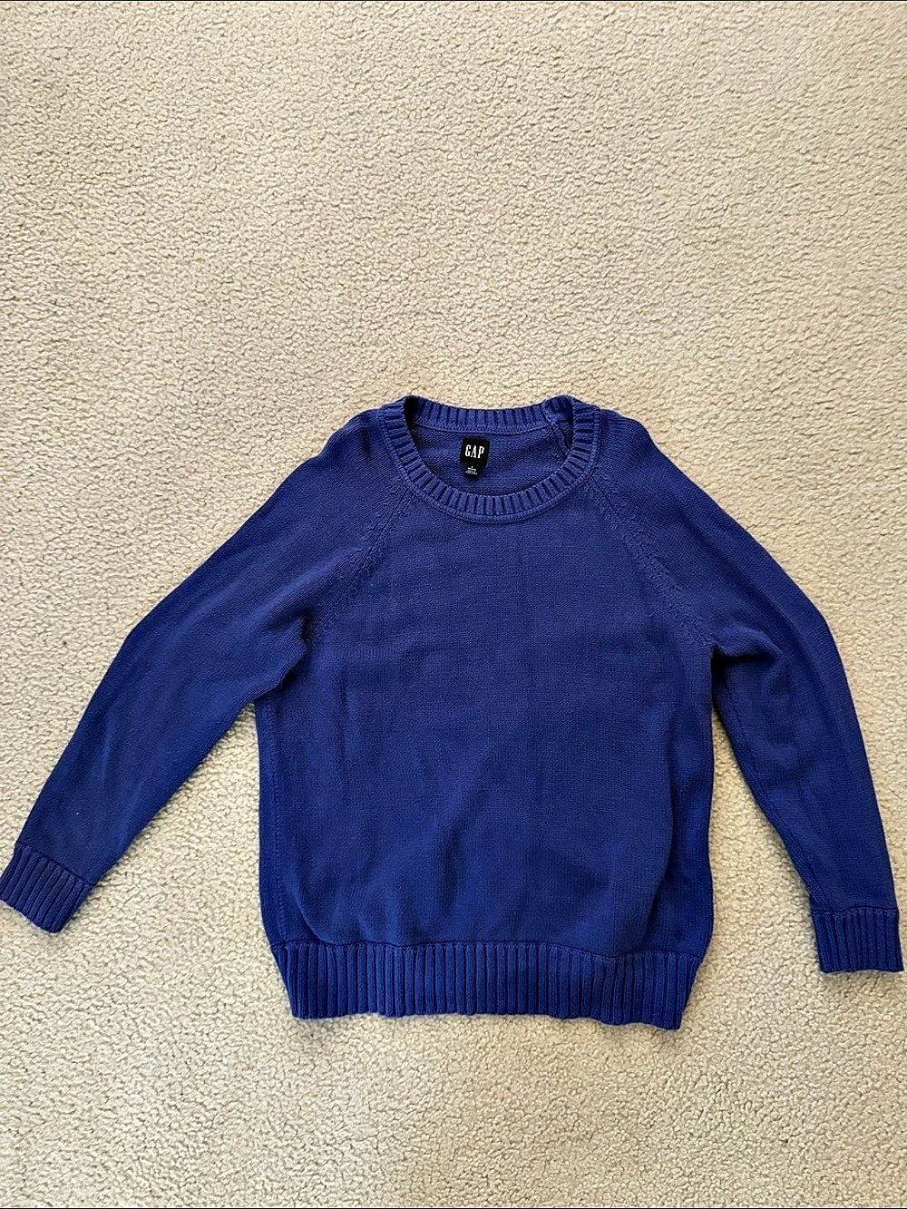 Gap Raglan Crewneck Sweater Men's Blue